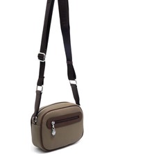 Silver & Polo L.haki - Kahve SP1111 Kadın Çapraz Çanta