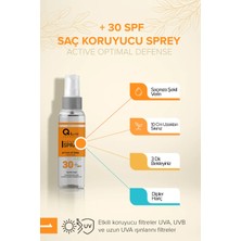 Q-Lune Cosmetic 30 Spf Güneş Koruyucu Saç Parfümü / Saç Parlatıcı Sprey 100ML (30 Spf Haır Shınıng Spray-Haır Care)