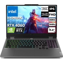 Lenovo Loq 15IAX9 83GS00PHTR I5-12450HX 24GB 2tb SSD 8gb RTX4060 (105W) 15.6" 144Hz Windows 11 Pro K27