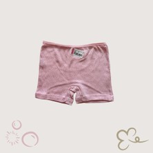 Adn Underwear Kız Çocuk Jakarlı Pembe ve Ekru Renk Külot-Boxer 4'lü Set. 2 Külot - 2 Boxer 6-7 Yaş
