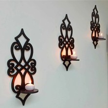 Adım Shops Ahşap 8mm Mdflam Duvar Mumluğu