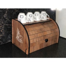 New Bread Box, Ekmeklik, Saklama Gözlü, Baharatlık Rafı, Dekoratif Demonte