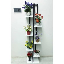 7 Raflı,dikey Saksılık,çiçeklik,metal Gövdeli Suntalam