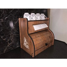 Ekmeklik New Bread Box,havlu Peçetelik(Saklama Gözlü, Baharatlık Rafı, Dekoratif Demonte