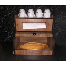 Ekmeklik New Bread Box,havlu Peçetelik(Saklama Gözlü, Baharatlık Rafı, Dekoratif Demonte