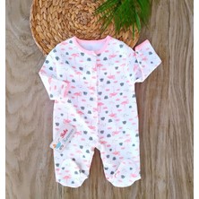 Bebe Kervanı Kız Bebek Flamingo Temalı %100 Pamuklu Kız Bebek 3lü Tulum Seti BBK5897