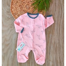 Bebe Kervanı Kız Bebek Flamingo Temalı %100 Pamuklu Kız Bebek 3lü Tulum Seti BBK5897
