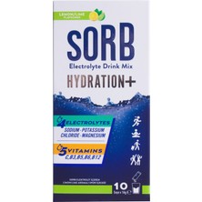 Sorb Lemon Lime - Hydration Booster - Elektrolit Içeren Spor Içeceği - 10 Stick Saşe Içerir.