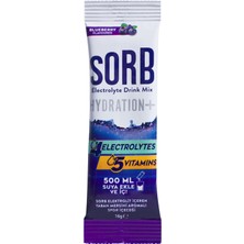 SORB Blueberry - Hydration Booster - Elektrolit İçeren Spor İçeceği - 10 stick saşe içerir.