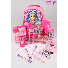Barbie Dekomus Ile Yeni Sezon Lisanslı Barbıe'nin Kış Koleksiyonu Okul ve Kalem Çantası Ile Beslenme Kabı,matara Full Kırtasiye Seti