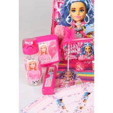 Barbie Dekomus Ile Yeni Sezon Lisanslı Barbıe'nin Kış Koleksiyonu Okul ve Kalem Çantası Ile Beslenme Kabı,matara Full Kırtasiye Seti