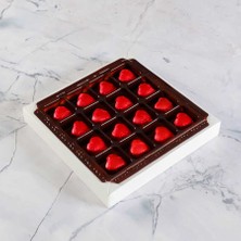 Fotoğraflı Isimli Hediye Yaldızlı Kalp Çikolata (165G)