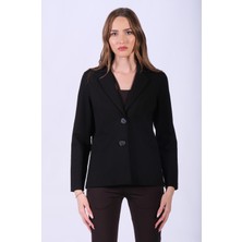 Formal Blazer Ceket Düğme Detaylı