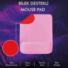 Active Team MP02 - Dörtgen Bilek Destekli Mouse Pad | Konfor, Kaymaz Taban, Ergonomik, Yumuşak, Ev,ofis