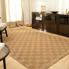 Kaşmir Halı Kilim/Jüt Side V2 100x200 cm Salon Mutfak Halısı Yolluk Kilim