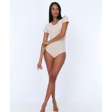 Intive Lingerie Nbb U Yaka Kısa Kollu Alttan Çıtçıtlı Body/Atlet -2945