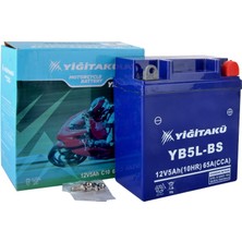Yiğit 12V 5AH (C10) Motosiklet Aküsü YB5L-BS