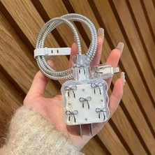Dublin Apple iPhone 18W/20W Uyumlu Şarj Kılıfı, Şarj Kablosu Örme Aparatı, Kablo Koruyucu Aparatı, Toparlayıcı