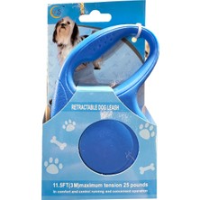 Hepi Lobi Otomatik makaralı Köpek Gezdirme Tasması – 3 m Dayanıklı Ve Güçlü Şerit, Ergonomik Sap, Tek Tuşla Kilitleme, Küçük-Orta-Büyük Irklar İçin Uygun