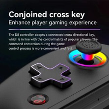 Turbo ile Teleskopik Oyun Denetleyicis Titreşim Gamepad Android Ios Ps3 Ps4 Için Bt 5.2 D8