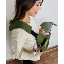 Kubbe Child Carrier - 10 Ay - 4 Yaş (18 Kg)  Haki Cepli Çocuk Taşıyıcı Sling