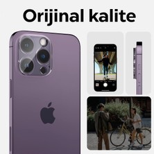 Spigen iPhone 16 Pro Max / 16 Pro / 15 Pro Max / 15 Pro / 14 Pro Max / 14 Pro Kamera Lens Camı Koruyucu GLAS.tR Optik (2 Adet) Crystal Clear - AGL05761