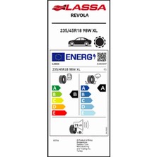 Lassa 235/45 R18 98W Xl Revola Oto Yaz Lastiği (Üretim Yılı: 2025)