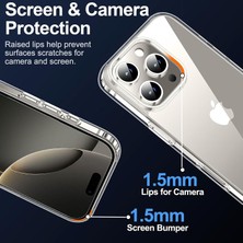 Iphone 16 Pro Uyumlu Şeffaf Kamera Korumalı Kılıf