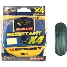 Captain Resistant Pe 4 Kat Ip Misina 300MT Yeşil