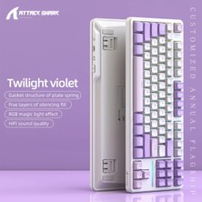Attack Shark X87 Tri-Mode Gasket Mekanik Klavye - 8000Hz Polling Rate, Rgb Aydınlatma ve Gasket