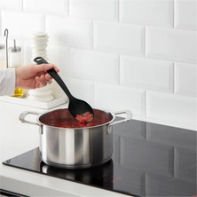 Ikea 3'lü Mutfak Gereçleri Seti Ikea Spatula + Kaşık ve Maşa Seti Pişirme Servis Gereçleri Siyah