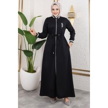 Orchid Style taşlı Ribana Detaylı Ferace