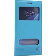 Galaxy J7 Prime Kılıf Pencereli Elite Kapaklı Kılıf