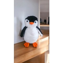 Swilex Pingu Uyku Arkadasi ve Siyah Sevimli Penguen Pelus Oyuncak Yastık