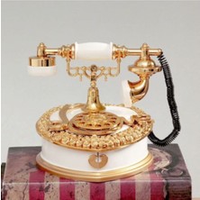 Çılgıntrend Nostaljik Telefon Müzik Kutusu Obje Çekmeceli