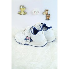 Moda Lime Unisex Çocuk Spor Ayakkabı Kuromi Spor Ayakkabı Özel Tasarım Bağçıklı ve Cırtlı Çocuk Sneaker Spor