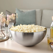 Ikea 2 Adet Büyük Servis Kasesi Karıştırma Kasesi Kabı (Çap 28 cm ve 36 Cm) Ikea 2'li Set Salata Kasesi Paslanmaz Çelik