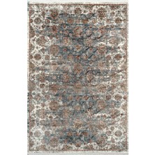 Royal Halı Diva DZ04B Mavi Multi Viskon Akrilik Yumuşak Dokulu Modern Halı Karademir Home