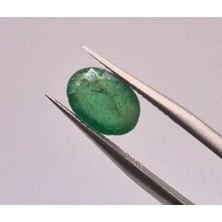 1.79 Ct 9.5x6.9 mm Oval Natural Green Emerald, Zambia