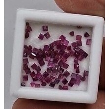 Aries 4.57 Ct 1.5 To 2.2 mm Square Lot Natural Ruby , Heated