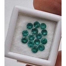 Aries 2.71 Ct Tw. 14PCS Lot 3.8 To 4.0  mm Round Natural Emerald