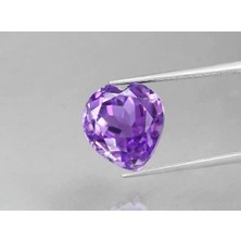 Aries 9.52 Ct 12.5x11.8 mm Vvs Heart Natural Purple Amethyst Unheated Brazil