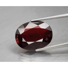 Aries 7.99 Ct 14.8x11.4 mm Oval Natural Deep Orange Garnet,madagascar