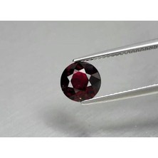 Aries 2.07 Ct 7.5 mm Round Natural Deep Reddish Purple Rhodolite Garnet, Madagascar