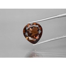 Aries 8.73 Ct 12.5x11.8 mm Vs Heart Natural Champagne Topaz, Brazil