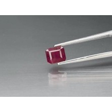 Aries 1.37 Ct 6.3x5.5 mm Octagon Purplish Red Ruby Mozambique *heated