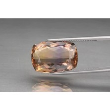 Aries 12.24 Ct 17x11.6 mm Vs Cushion Natural Untreated Yellow & Purple Ametrine, Brazil