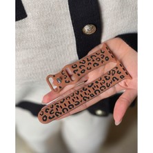 Nextron Watch 42-44-45-46-49MM Uyumlu Leopar Desenli Yüksek Kaliteli Leopar Silikon Kordon