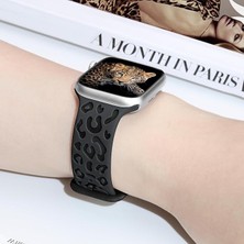 Nextron Watch 42-44-45-46-49MM Uyumlu Leopar Desenli Yüksek Kaliteli Leopar Silikon Kordon