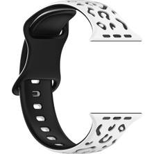 Nextron Watch 42-44-45-46-49MM Uyumlu Leopar Desenli Yüksek Kaliteli Leopar Silikon Kordon